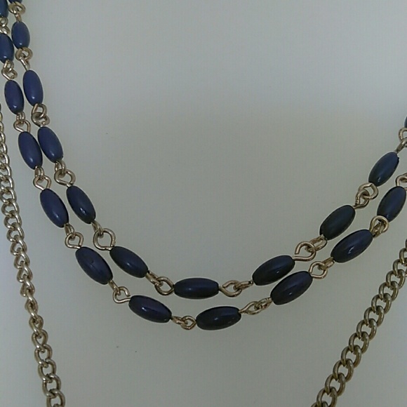 NECKLANCE STONES BLUE. - Picture 4 of 4